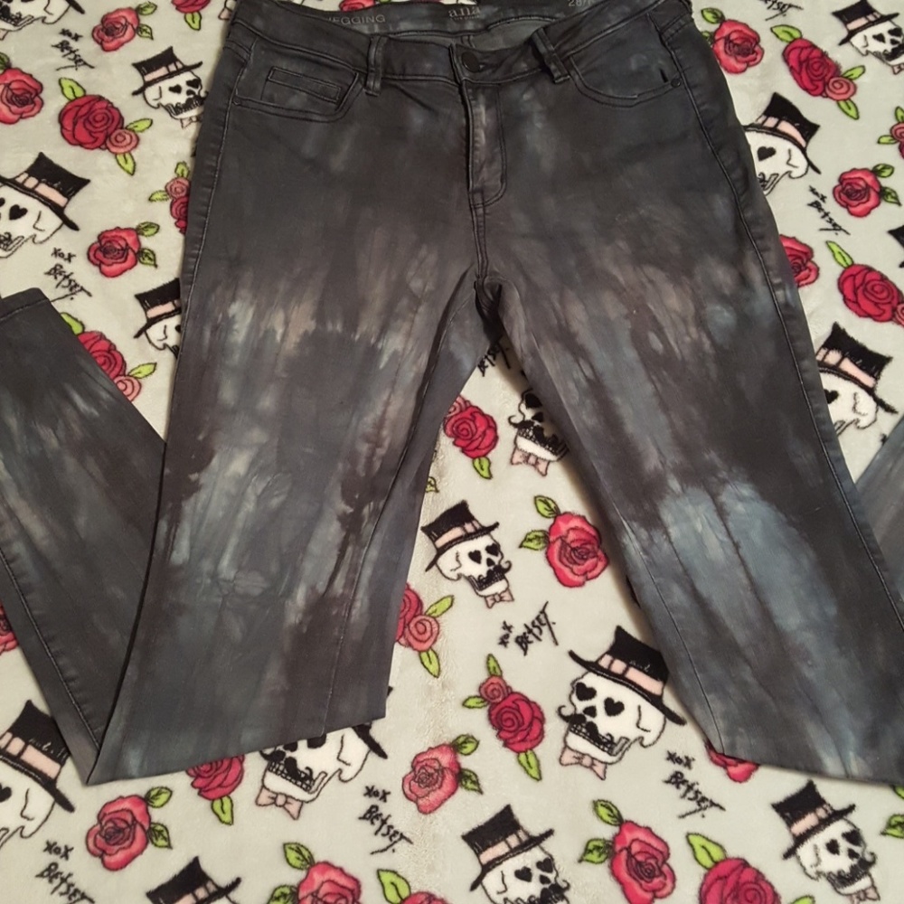 Black Tie Dye Jeggings